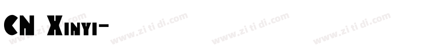 CN Xinyi字体转换